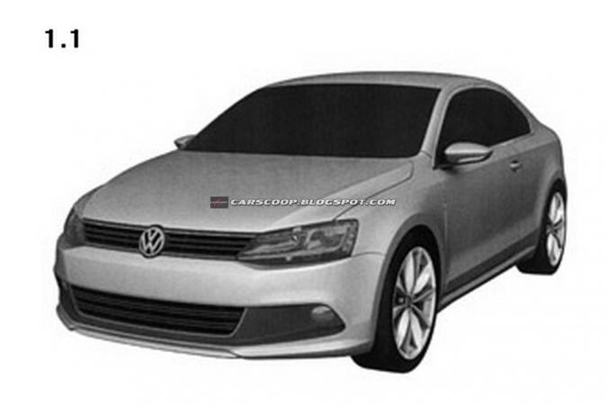 Patentbeelden voor VW Jetta coupé