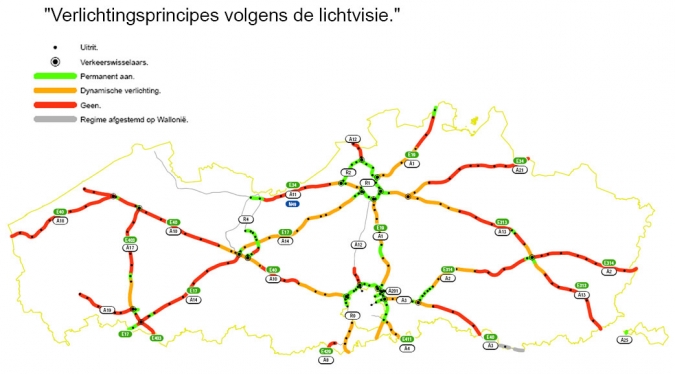 Licht uit op de Belgische snelwegen vanaf 15 juli