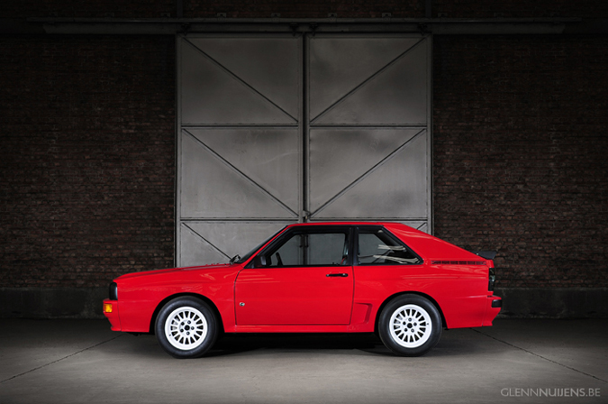 Fotoshoot Audi Quattro 1985