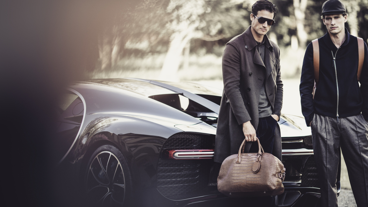 bedrijf Betekenis trainer Bugatti laat Giorgio Armani handtassen maken voor mannelijk cliënteel |  Autofans