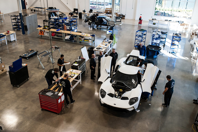 ford gt production 2018