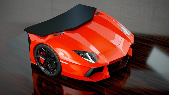 Lamborghini Aventador bureau
