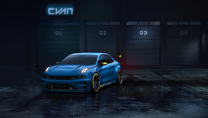 lynk co 03 cyan racing concept 2018