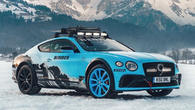 Bentley Continental GT Ice race