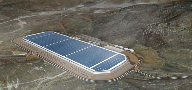 Tesla battery production Corona