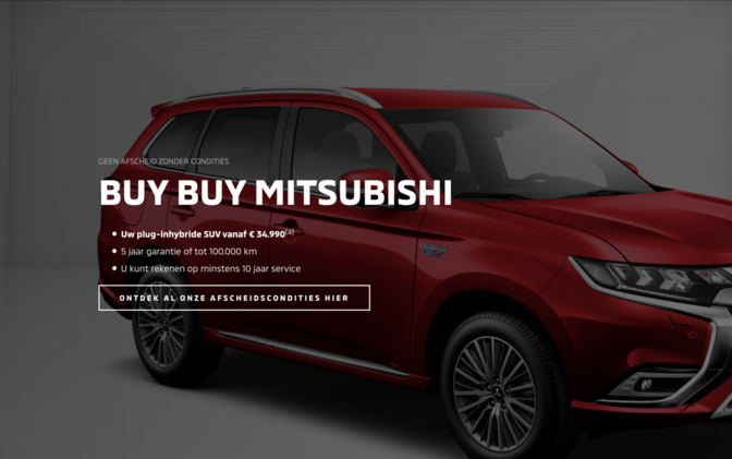 Mitsubishi Belgique sold out