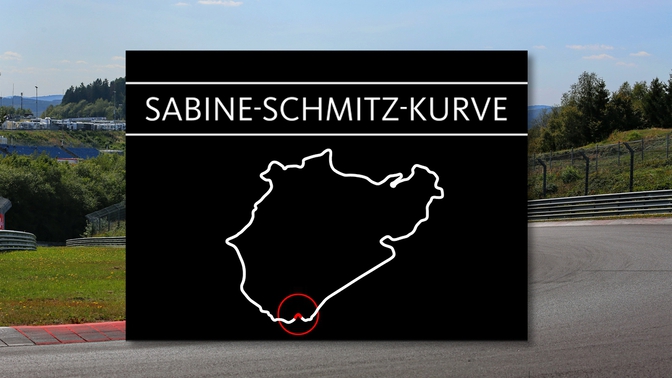 Sabine Schmitz Kurve Nurburgring