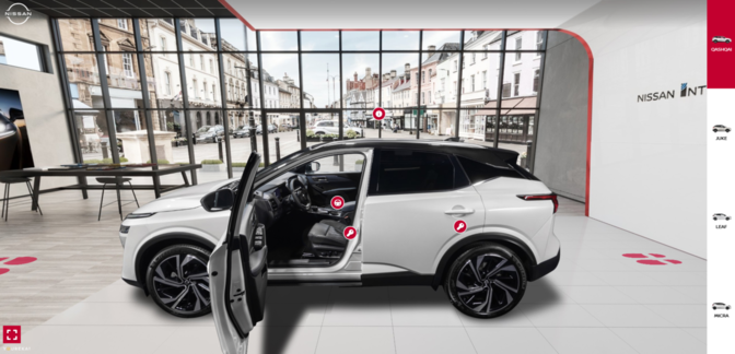 Nissan virtual showroom 2022