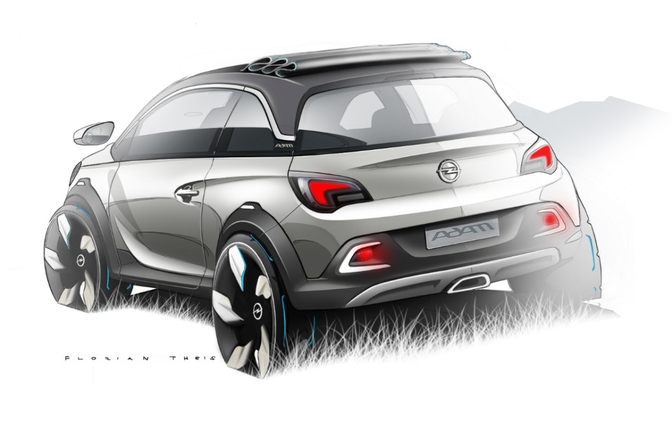 Opel Adam Rocks Concept Sketches