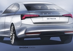 Skoda Octavia Facelift schetsen 2024