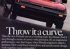 ad honda prelude red curve 1983