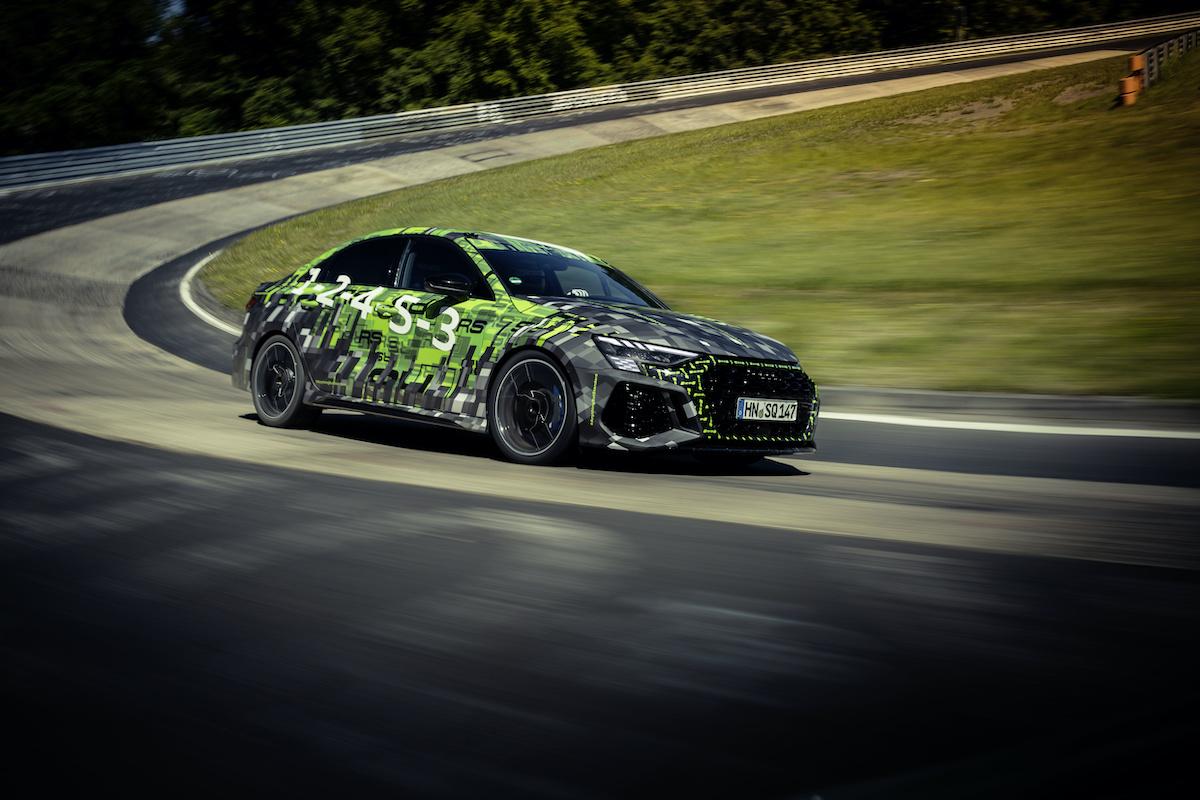 Audi RS 3: ringrecord! Audi RS 3 Nürburgring record 2021