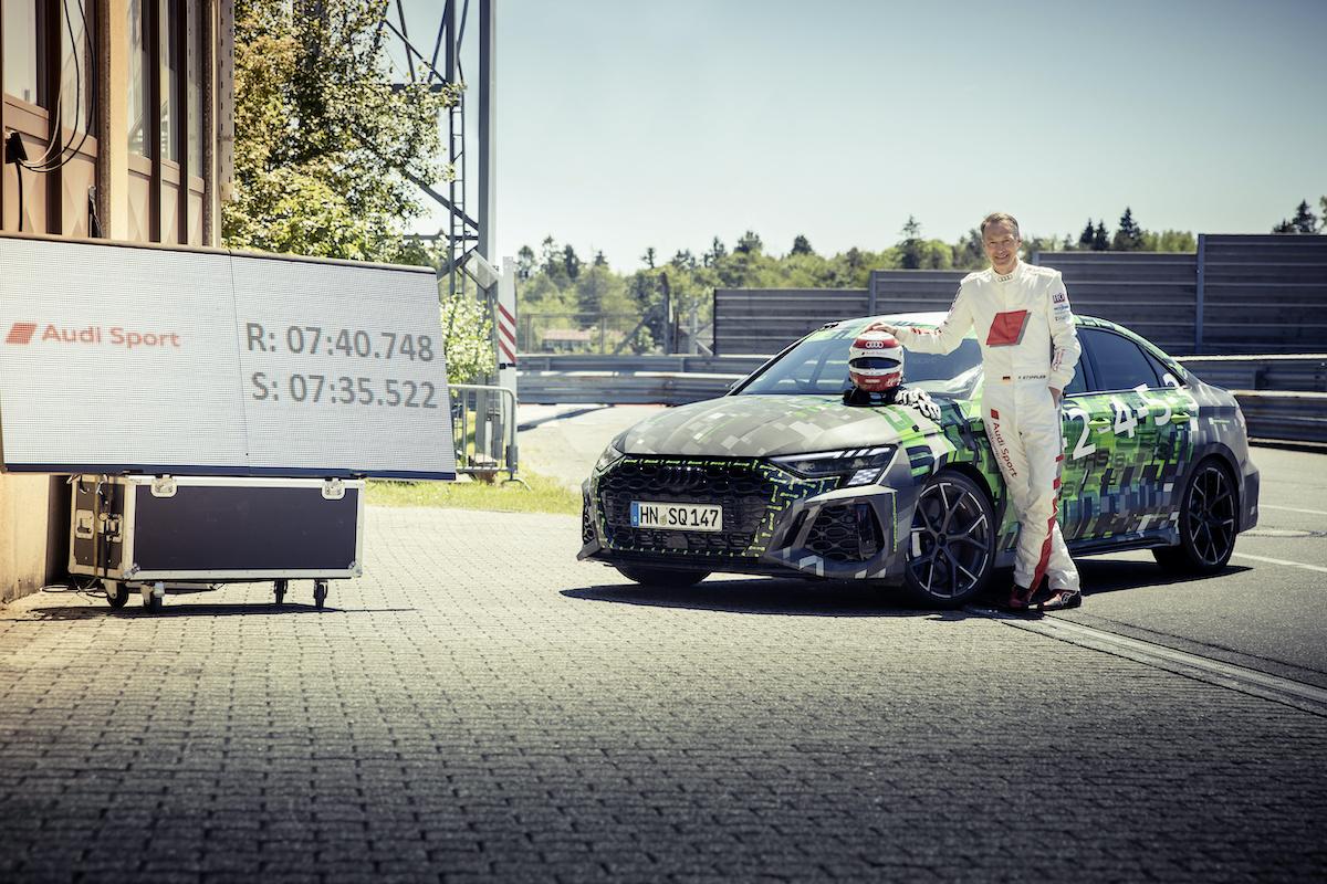 Audi RS 3: ringrecord! Audi RS 3 Nürburgring record 2021