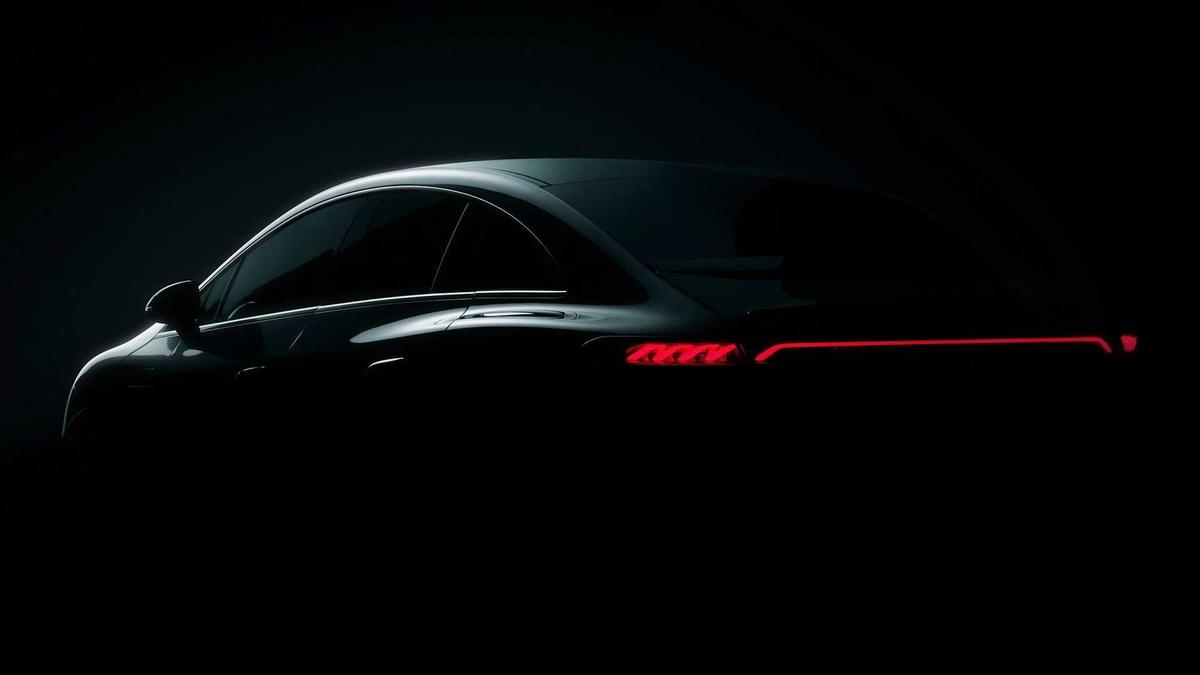 Mercedes EQE teaser Mercedes EQE teaser