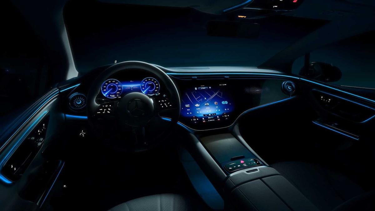Mercedes EQE teaser Mercedes EQE teaser