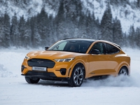 Ford Mustang Mach-E on ice 2023