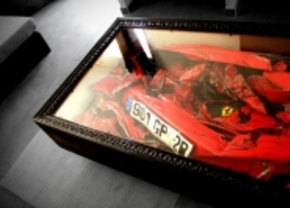 Ferrari crash salontafel