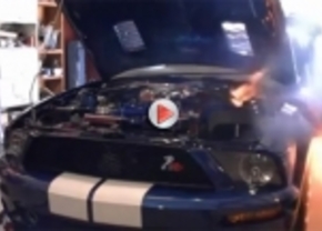 Shelby GT500 ontploft tijdens test