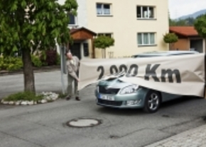 Skoda zet zuinigheidsrecord neer: 2.006 km met één tank diesel