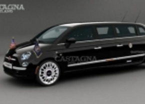 Kleintje limousine: Fiat 500 LimoCity van Castagna