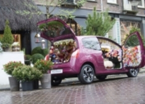 Flower Power in de Renault Twingo