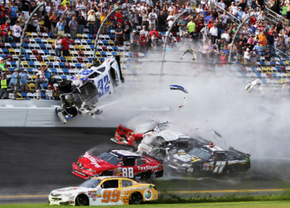 Daytona crash regan smith 2013
